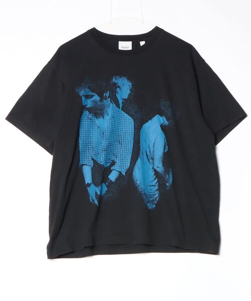 BURBERRY ブラック Tシャツ半袖 BURBERRY（バーバリー） 半袖Tシャツ - ブラック メンズ : ZOZOTOWN