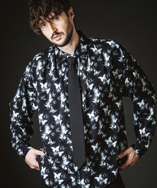 NO ID.（ノーアイディー） シャツ 「NO ID.」Neck Gather Big Shirt