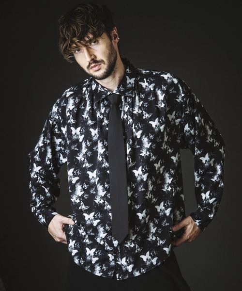 NO ID.（ノーアイディー） シャツ 「NO ID.」Neck Gather Big Shirt