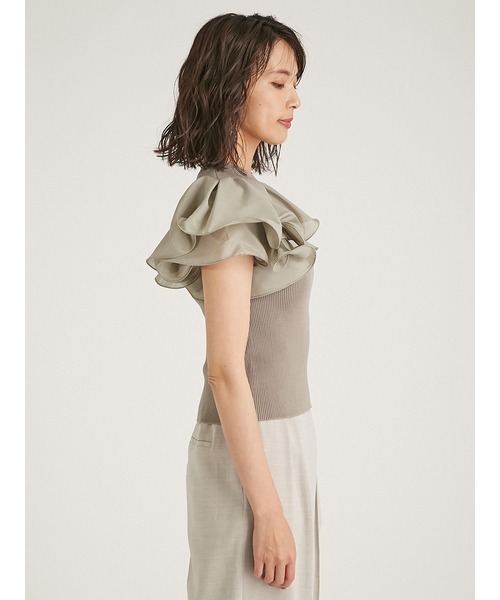 「FRAY I.D」 ノースリーブニット FREE ベージュ レディース_画像4