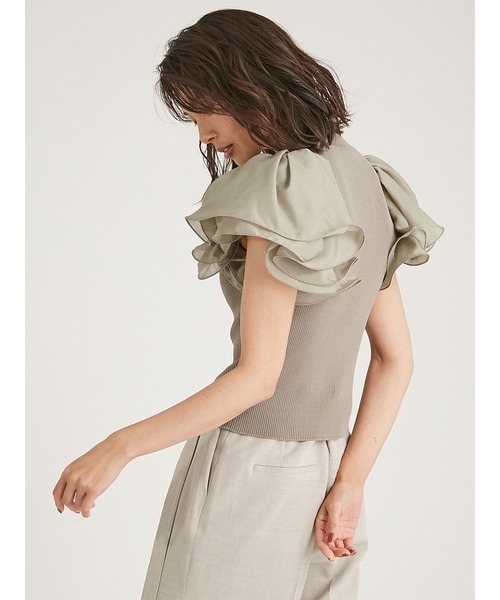 「FRAY I.D」 ノースリーブニット FREE ベージュ レディース_画像7