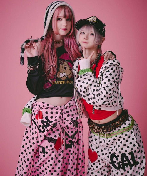 GALFY（ガルフィー） パーカー ポップポップI LOVE GALパーカー/ドット