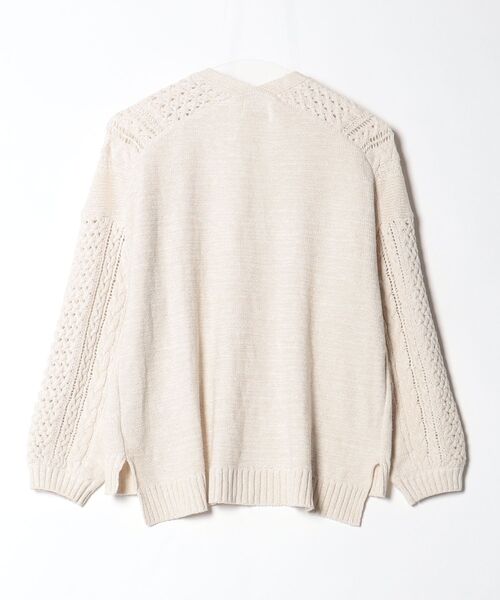 「Re.Verofonna」 ニットカーディガン 38 ベージュ レディース_画像2