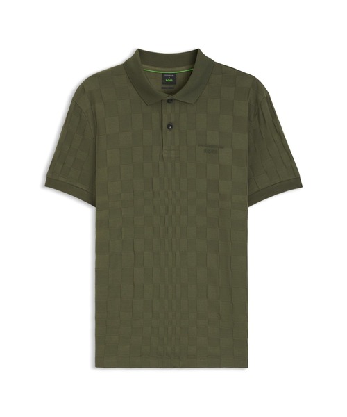 BOSS（HUGO BOSS） ポロシャツ Porsche x BOSS ジャカードパターン