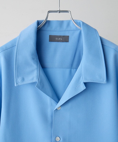 CLEL（クレイル） シャツ 「CLEL」TR Short Sleeve Open Collar Shirt