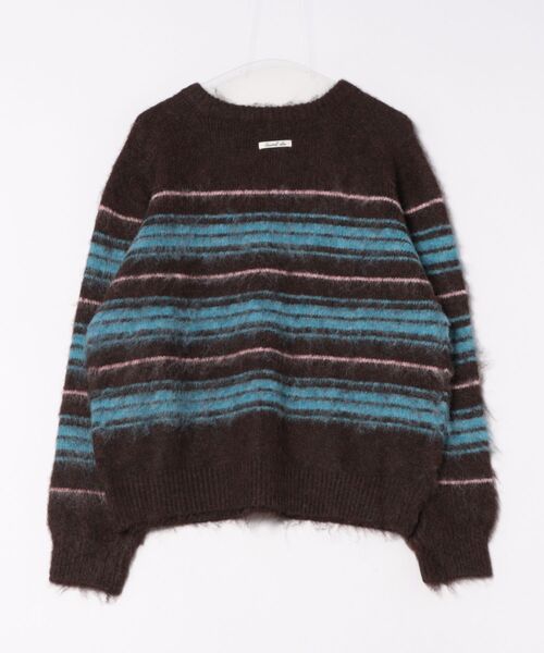 「GENERAL IDEA」 長袖ニット M チャコール レディース_画像2