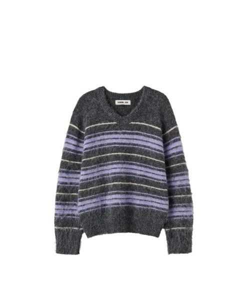 「GENERAL IDEA」 長袖ニット M チャコール レディース_画像3