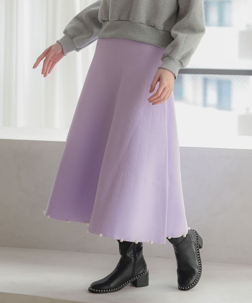 「DONOBAN」 ニットスカート F ブラック レディース_画像4