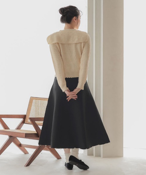 「DONOBAN」 ニットスカート F ブラック レディース_画像5