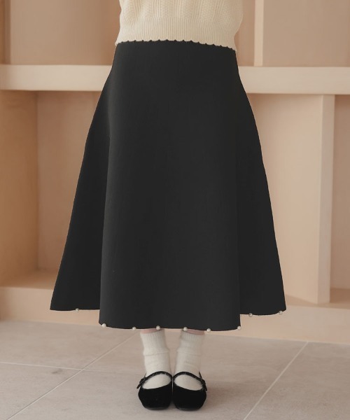 「DONOBAN」 ニットスカート F ブラック レディース_画像9