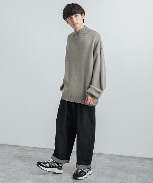 「Rocky Monroe」 長袖ニット M グレー メンズ_画像5