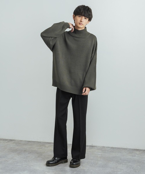 「Rocky Monroe」 長袖ニット M グレー メンズ_画像6