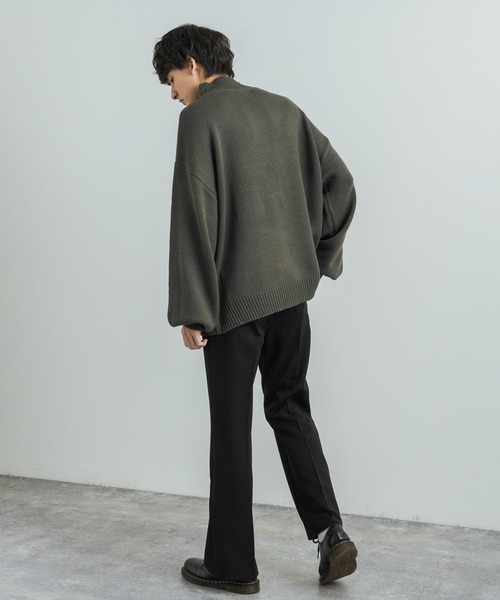 「Rocky Monroe」 長袖ニット M グレー メンズ_画像7