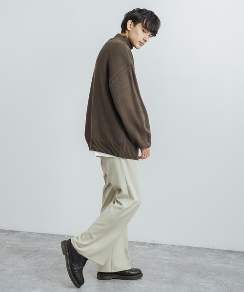 「Rocky Monroe」 長袖ニット M グレー メンズ_画像8