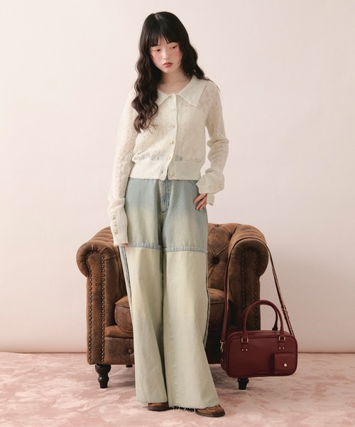loin nuit カーディガン glitter sheer cardigan / グリッターシアー