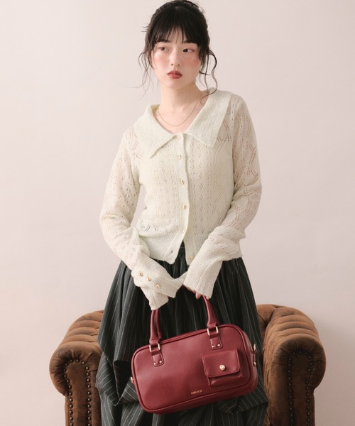 loin nuit カーディガン glitter sheer cardigan / グリッターシアー