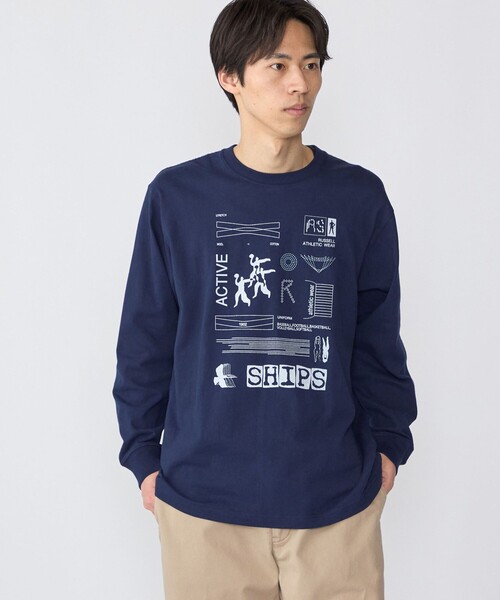 SHIPS（シップス） tシャツ 「WEB限定/SHIPS/RUSSELL ATHLETIC別注