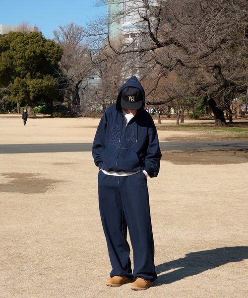「Perushu」 スウェットパンツ LARGE チャコールグレー メンズ_画像4