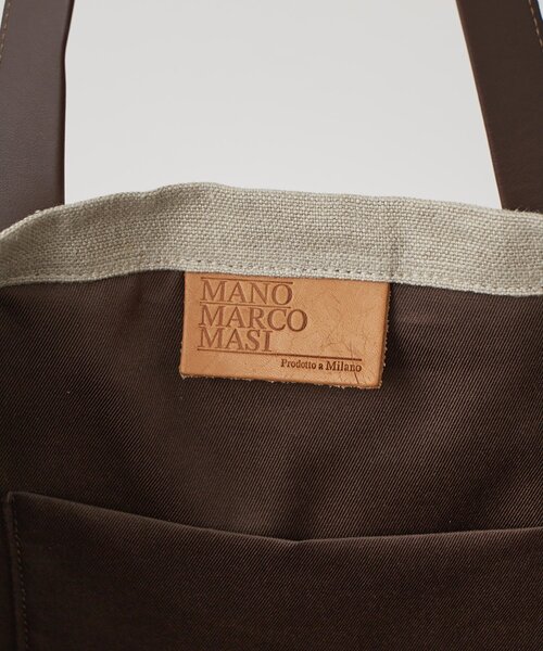 トートバッグ 「MARCO MASI」リネンワッペントート レディースの画像