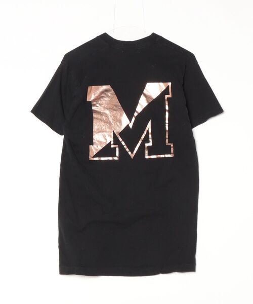 「maturely」 ワンポイント半袖Tシャツ - ブラック レディース_画像2