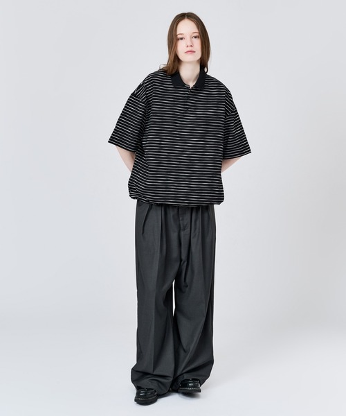 WETTEMPT ポロシャツ 半袖 SKETCH BORDER S/S POLO / スケッチボーダー