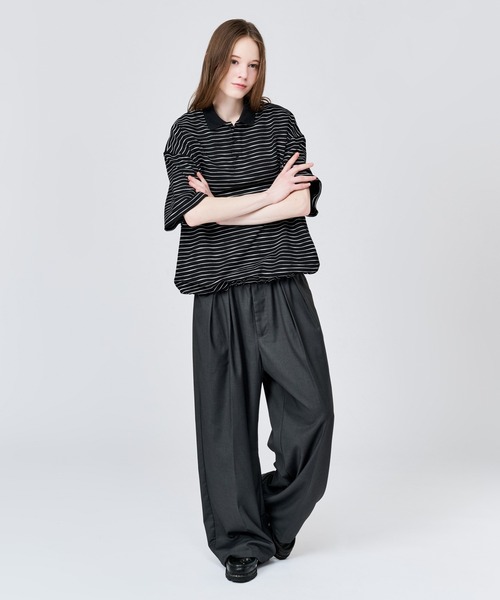 WETTEMPT ポロシャツ 半袖 SKETCH BORDER S/S POLO / スケッチボーダー