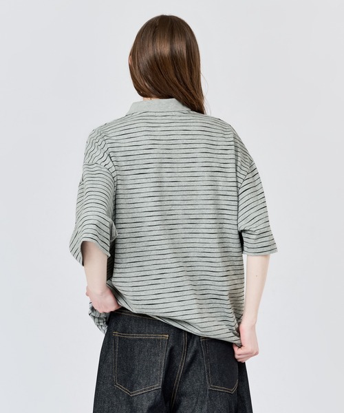 WETTEMPT ポロシャツ 半袖 SKETCH BORDER S/S POLO / スケッチボーダー
