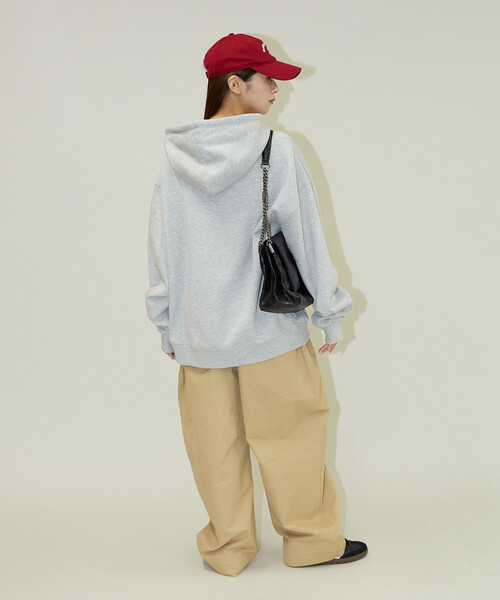 「U.S. POLO ASSN.」 ジップアップパーカー SMALL ライトグレー メンズ_画像6
