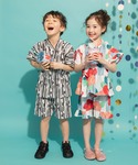 浴衣 「キッズ」甚平 キッズ 子供 男の子 女の子の詳細画像1