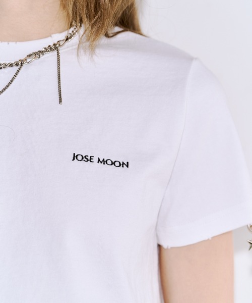 josemoon ロゴチャームTシャツ JOSE MOON（ジョゼムーン） tシャツ LOGO CHARM T SHIRTS/ロゴチャーム