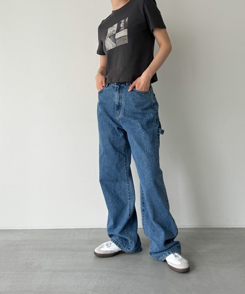 「CANAL JEAN」 デニムパンツ SMALL ブルー レディースの画像