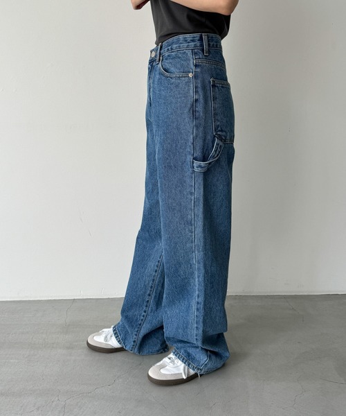 「CANAL JEAN」 デニムパンツ SMALL ブルー レディースの画像