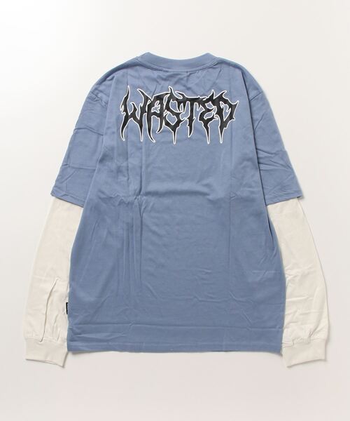「WASTED PARIS」 長袖Tシャツ L ブルー メンズ_画像7