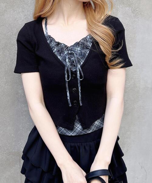 INGNI（イング） tシャツ レイヤードカーデトップス レディース