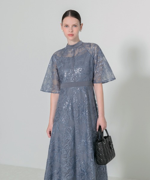 「Leja」 半袖ワンピース MEDIUM ブラウン レディース_5