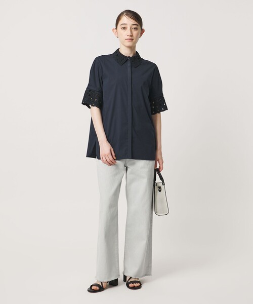 ユナイテッドアローズ　エンブロイダリーカラー2WAYブラウス UNITED ARROWS（ユナイテッドアローズ）の「UWFM エンブロイダリー
