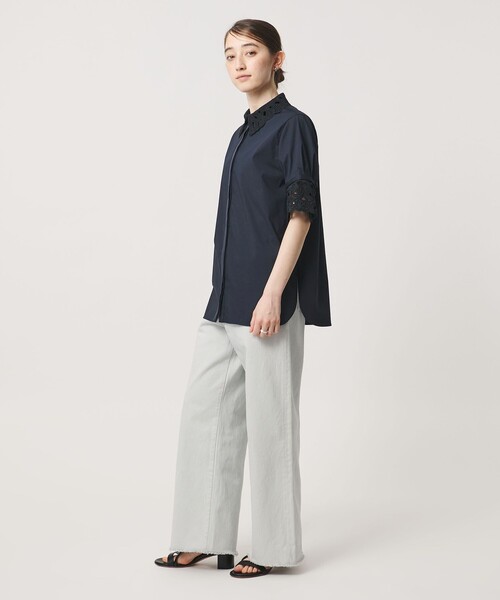 UNITED ARROWS ポプリン エンブロイダリー ブラウス UNITED ARROWS（ユナイテッドアローズ） ブラウス シャツ エンブロイ