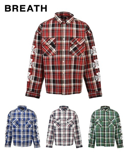 シャツ 「BREATH」CROSS CHECK SHIRT / 4カラー 「BR26SS-S2007」 メンズの画像