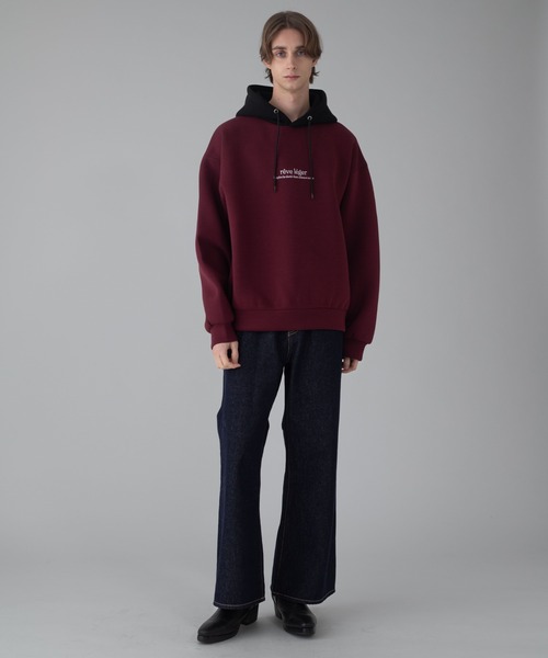 「BROWNY」 プルオーバーパーカー LARGE ワイン メンズ_画像2