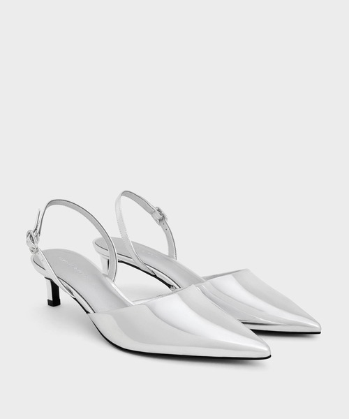 「CHARLES & KEITH」 ヒールサンダル 25.5cm ブラック系その他2 レディース_画像3