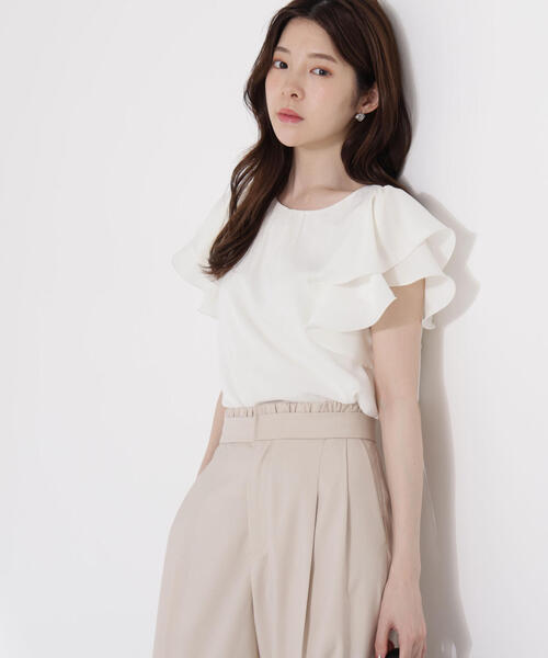 「PROPORTION BODY DRESSING」 半袖ブラウス SMALL ブルー レディース_画像3