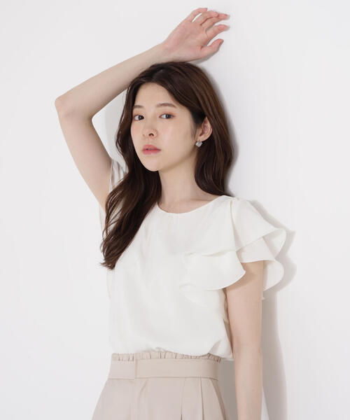 「PROPORTION BODY DRESSING」 半袖ブラウス SMALL ブルー レディース_画像5