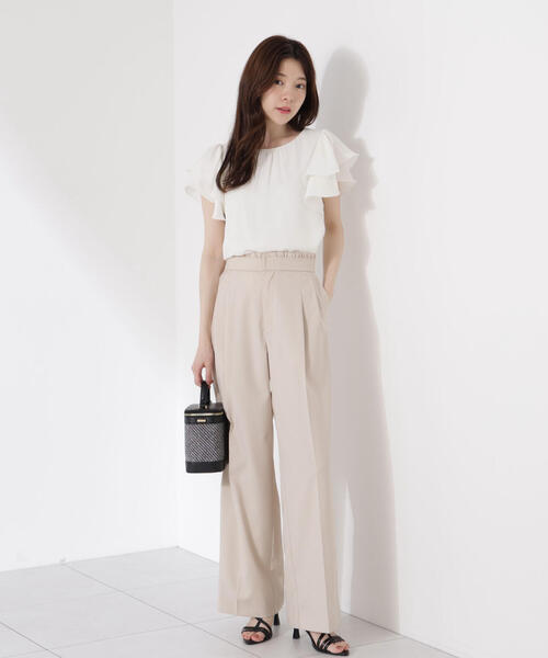 「PROPORTION BODY DRESSING」 半袖ブラウス SMALL ブルー レディース_画像6