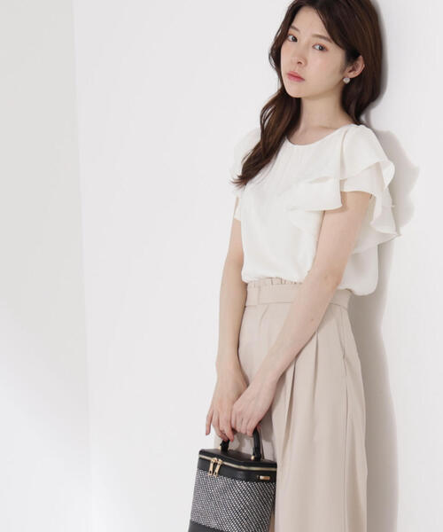 「PROPORTION BODY DRESSING」 半袖ブラウス SMALL ブルー レディース_画像7