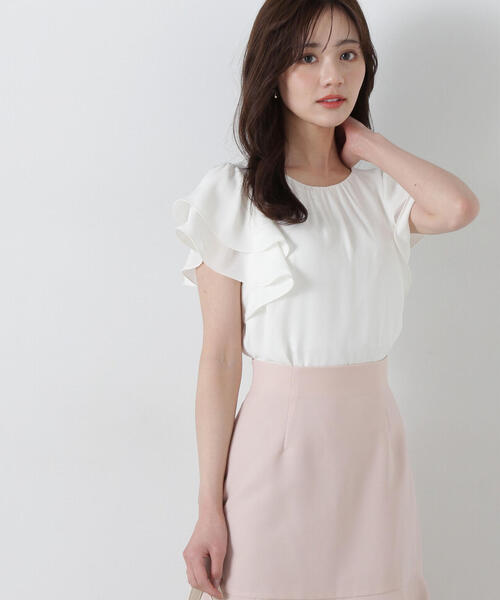 「PROPORTION BODY DRESSING」 半袖ブラウス SMALL ブルー レディース_画像8