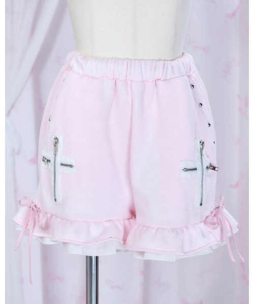 mine by LAFARY パンツ ジップクロスショートパンツ レディース