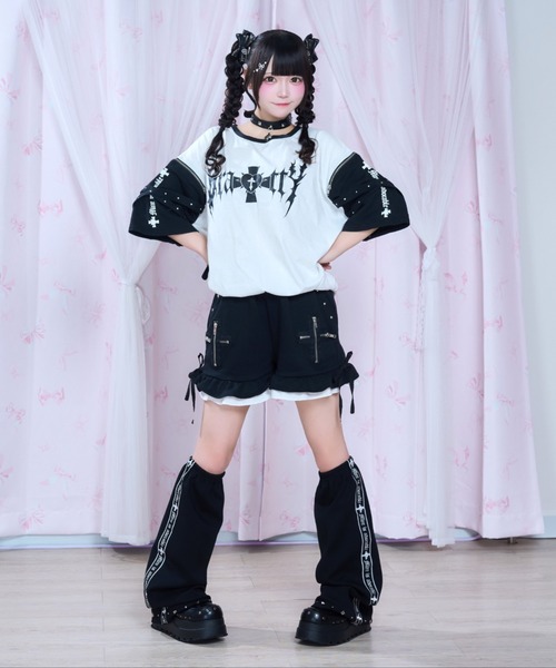 mine by LAFARY パンツ ジップクロスショートパンツ レディース