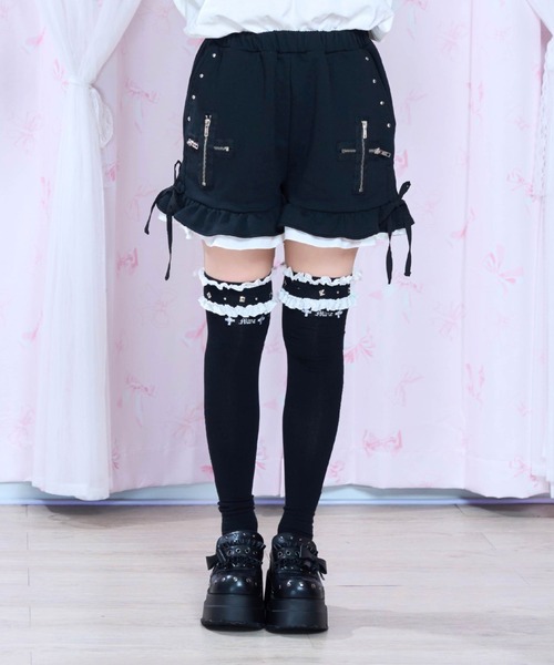 mine by LAFARY パンツ ジップクロスショートパンツ レディース