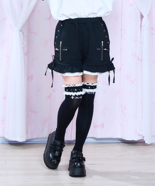 mine by LAFARY パンツ ジップクロスショートパンツ レディース