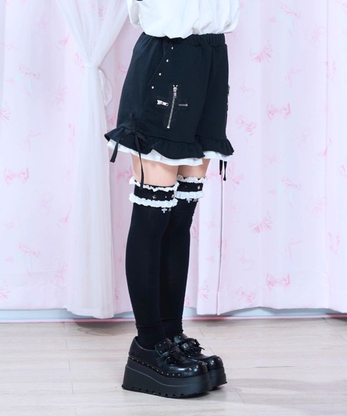 mine by LAFARY パンツ ジップクロスショートパンツ レディース